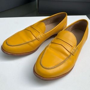JCrew Ryan Penny Loafer Smoky Mustard Leather 10.5